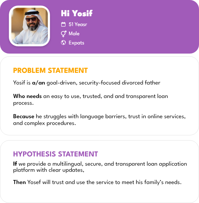 Yosef's Problem Statement